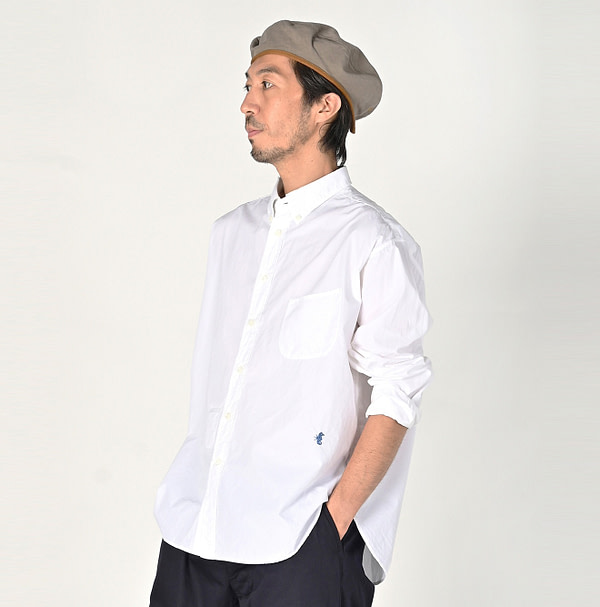 No.180 Miko 908 Ocean Button Down Shirt Male Model