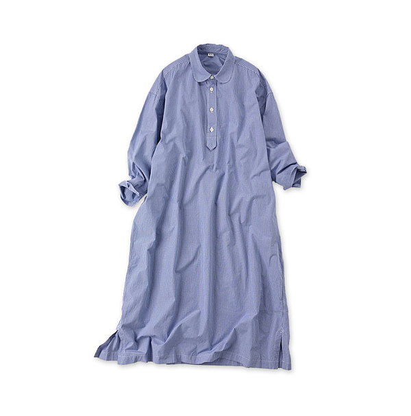 No.180 Miko M Shirt Dress Blue Mini Gingham