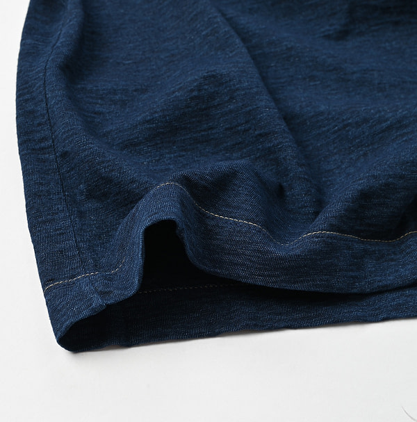 Indigo Tenjiku Square T-shirt Detail