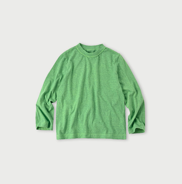 Plant Dyed Tenjiku Square T-shirt Perilla Leaves