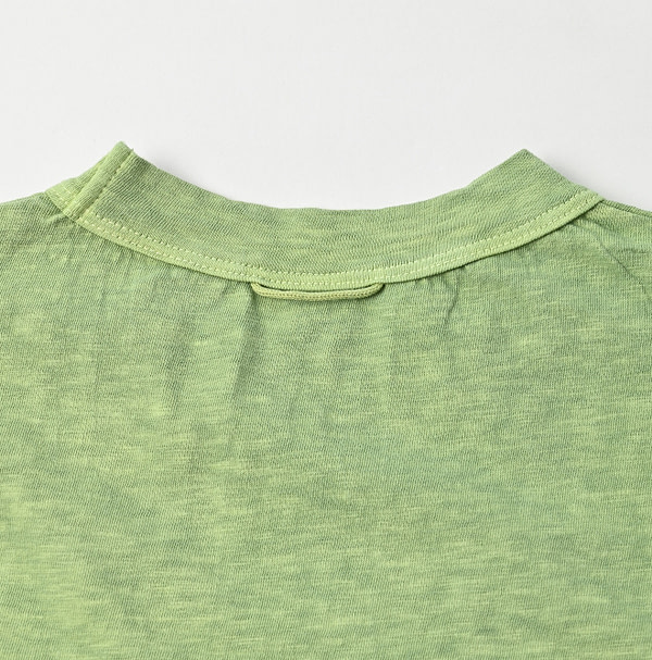 Plant Dyed Tenjiku Square T-shirt Detail