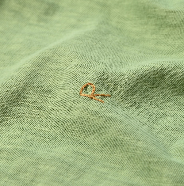 Plant Dyed Tenjiku Square T-shirt Detail