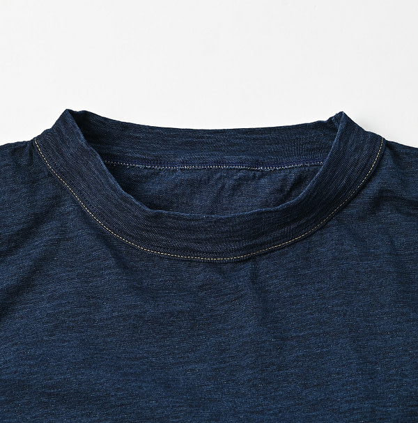 Indigo Tenjiku 908 Ocean T-shirt Detail