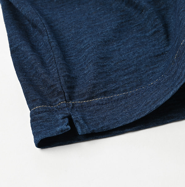 Indigo Tenjiku 908 Ocean T-shirt Detail