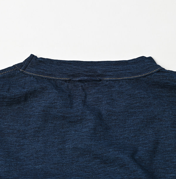 Indigo Tenjiku 908 Ocean T-shirt Detail