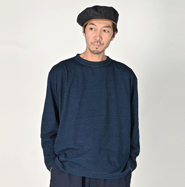 Indigo Tenjiku 908 Ocean T-shirt Male Model