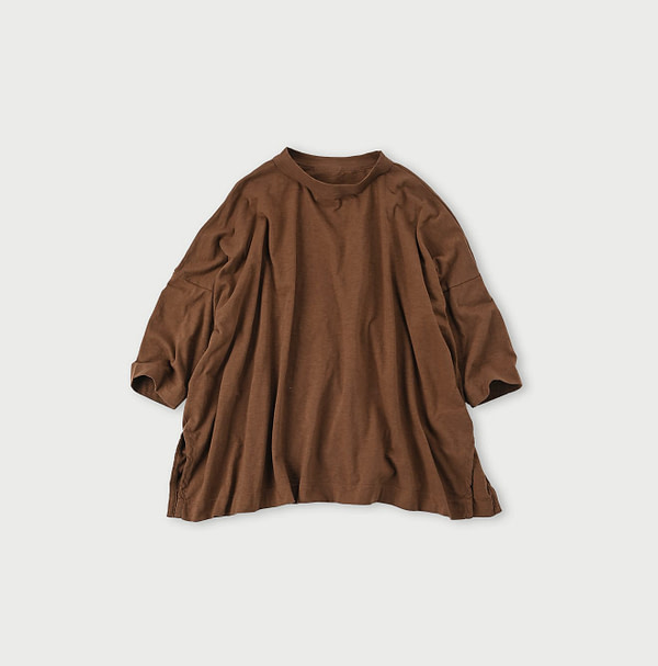 Tenjiku Big Slit T-shirt Brown