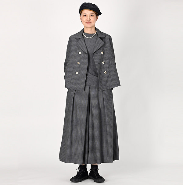 Combed Wool Annie Double Jacket Female Model