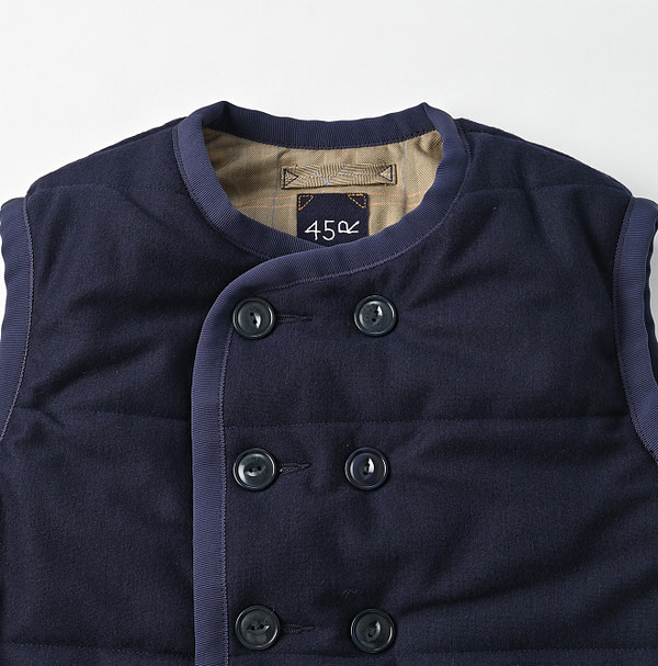 Jersey Furano Reversible Quilt Vest Detail