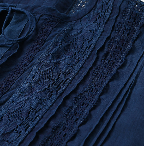 Ai Indian Khadi de Lace Blouse Detail