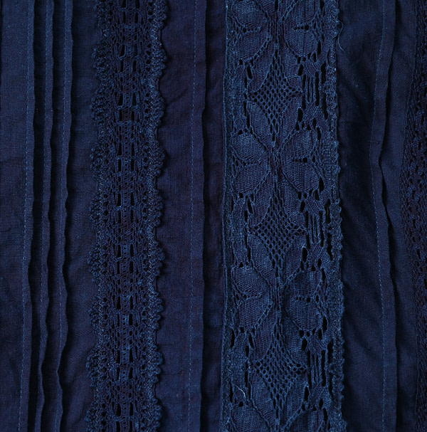 Ai Indian Khadi de Lace Blouse Detail