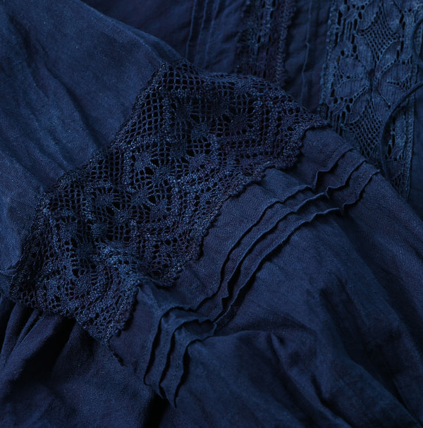 Ai Indian Khadi de Lace Blouse Detail