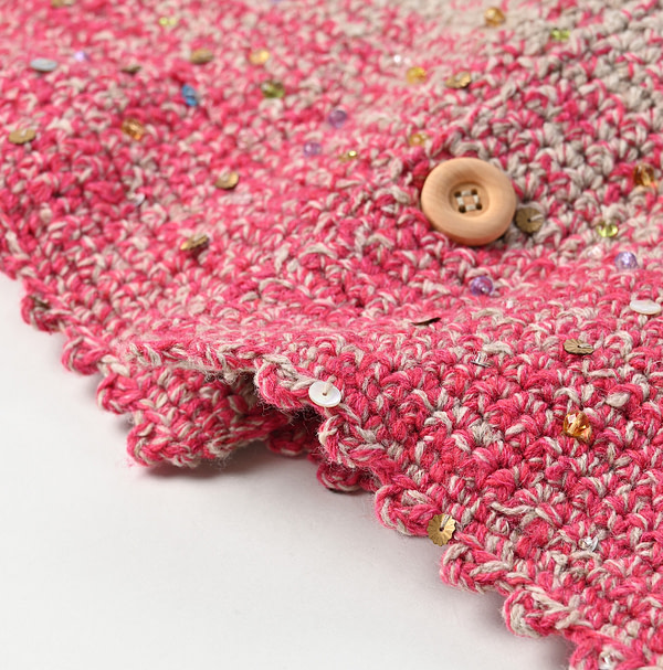 Tamatebako Crochet Beads Embroidery Bolero Detail