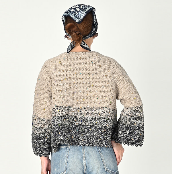 Tamatebako Crochet Beads Embroidery Bolero Female Model