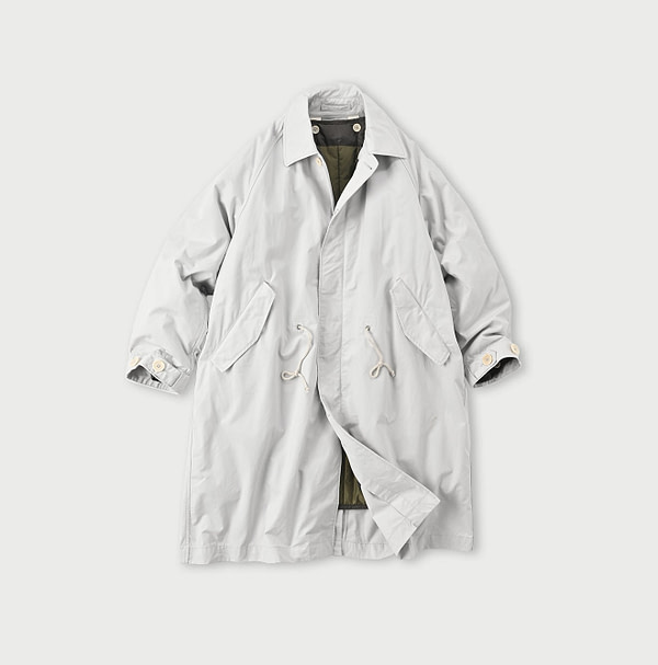 Weather 908 Mods Balmacaan Coat Antique White