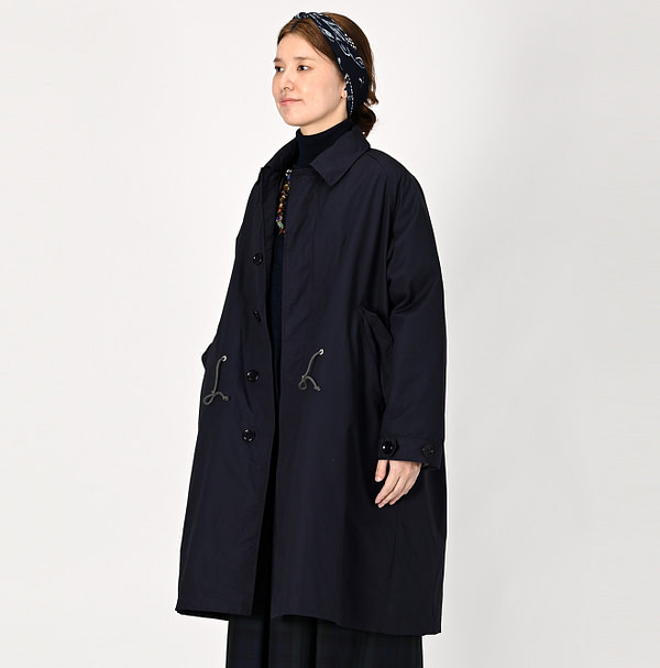 Weather 908 Mods Balmacaan Coat Female Model