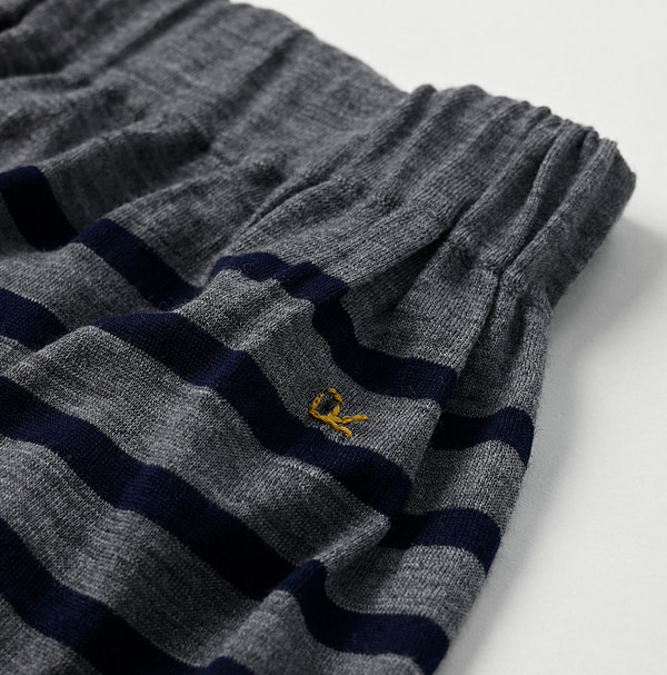 Combed Wool Basque Tenjiku Easy Pants Detail