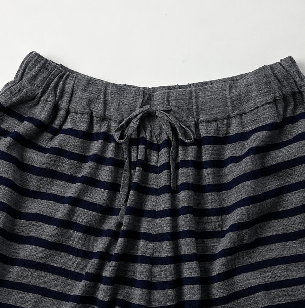 Combed Wool Basque Tenjiku Easy Pants Detail