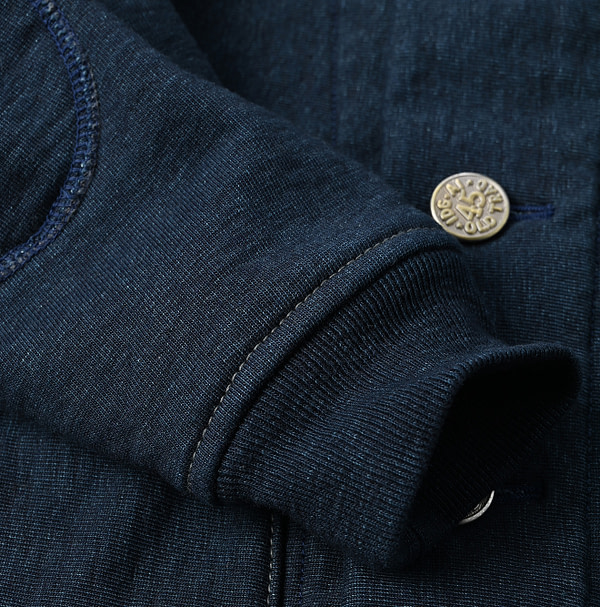 Indigo Hokkaido Hon Urake Outer Hoodie Nou Detail