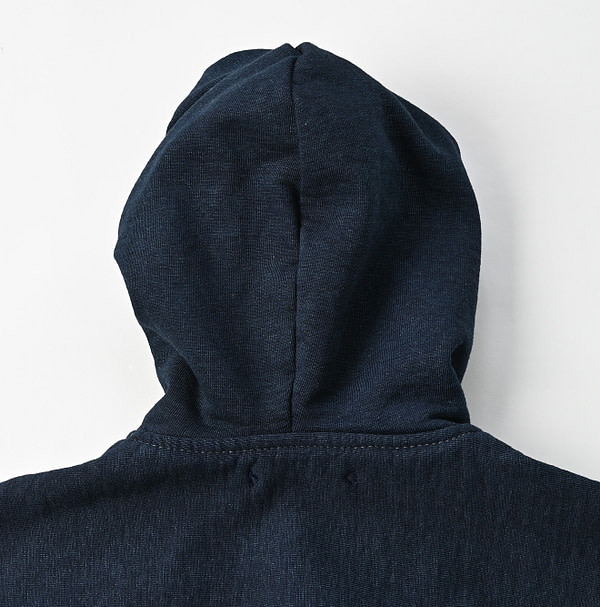 Indigo Hokkaido Hon Urake Outer Hoodie Nou Detail