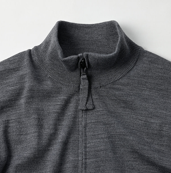 Combed Wool Tenjiku Zipped Blouson Detail