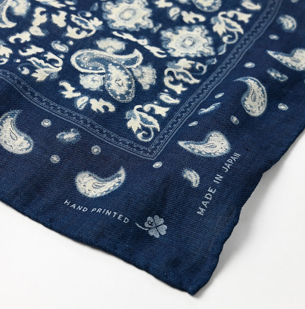 Indigo Aya Paisley Dot Furoshiki Detail