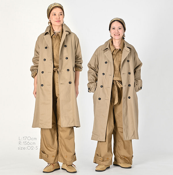 Okome Chino 908 Coat Female Models