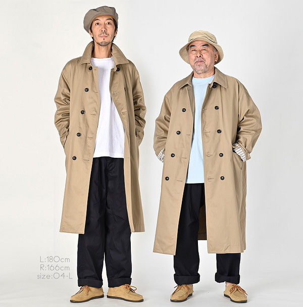 Okome Chino 908 Coat Male Models