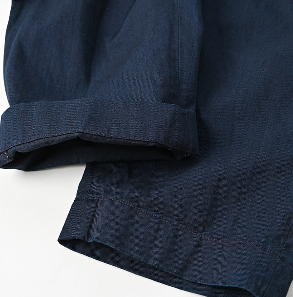 Indigo Okome Chino 908 Chir-go Pants Detail