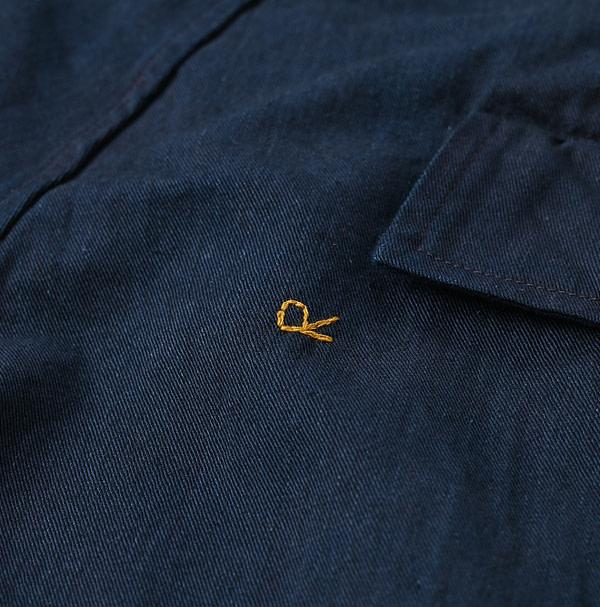 Indigo Okome Chino 908 Chir-go Pants Detail