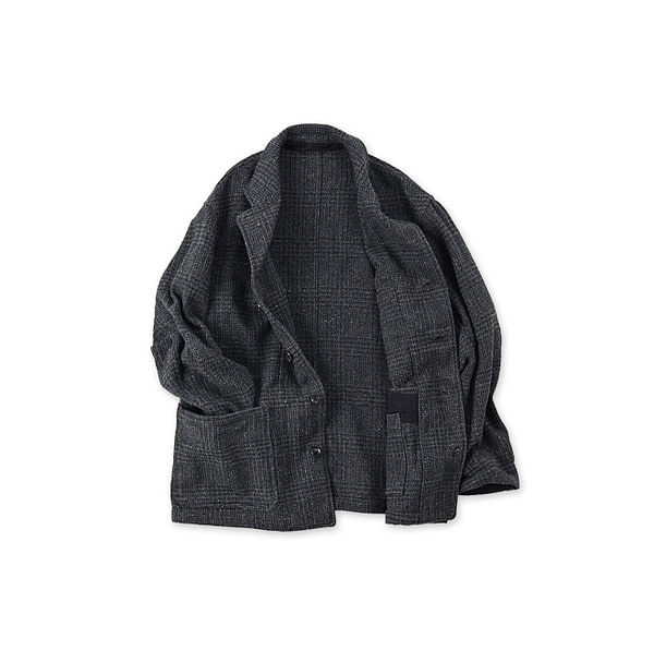 Indigo Cotton Tweed Work Jacket