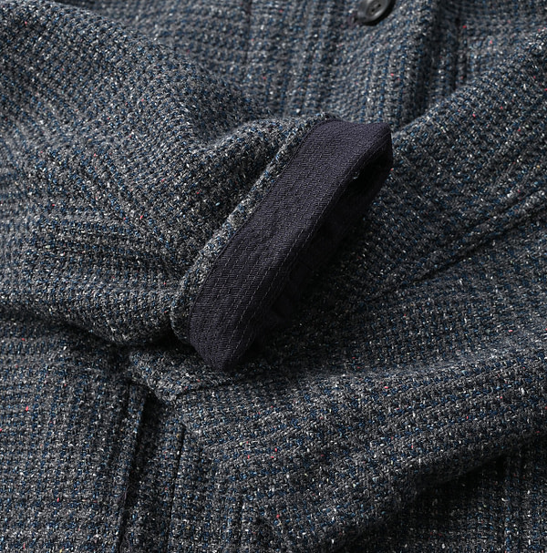 Indigo Cotton Tweed Neem Jacket MEN Detail