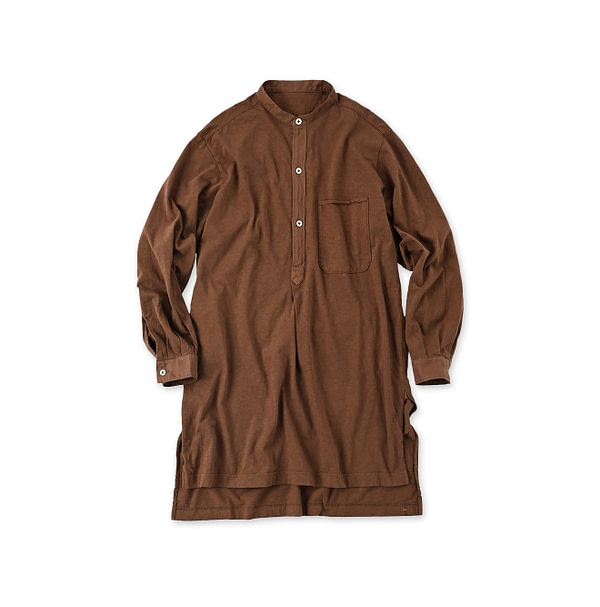 Tenjiku 908 Grandpa Shirt Brown