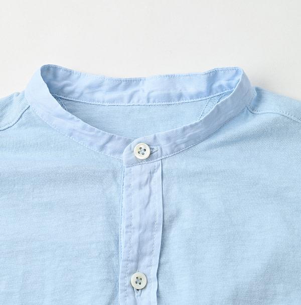 Tenjiku 908 Grandpa Shirt Detail