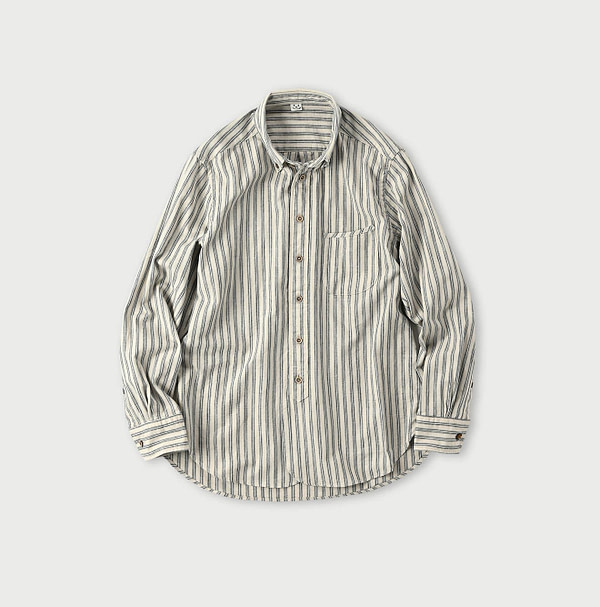 Dungaree Stripe 908 Loafer Button Down Shirt Kinari Stripes