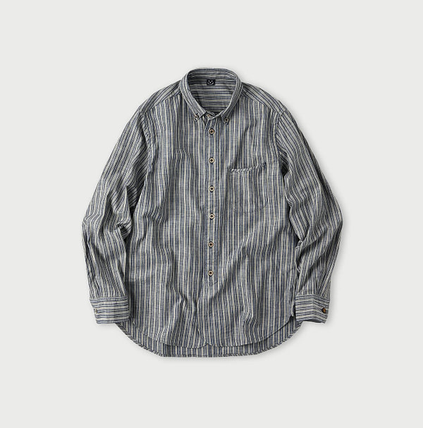 Dungaree Stripe 908 Loafer Button Down Shirt Dungaree Stripes