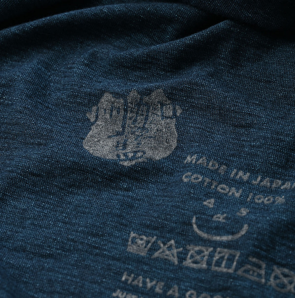 Indigo Tenjiku 908 45 Star T-shirt Nou Detail