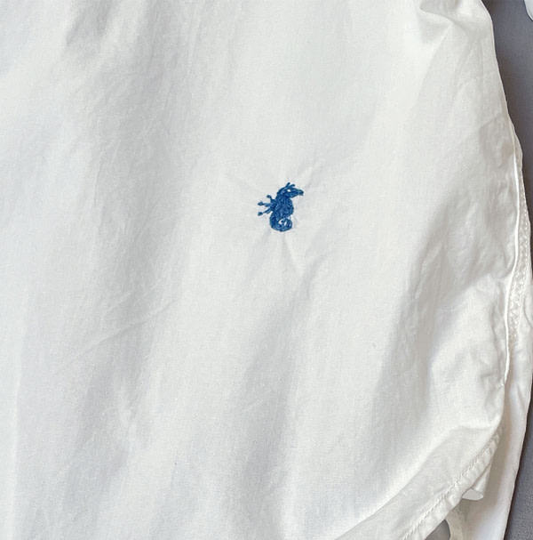 Compact Damp 908 Ocean Shirt White Detail