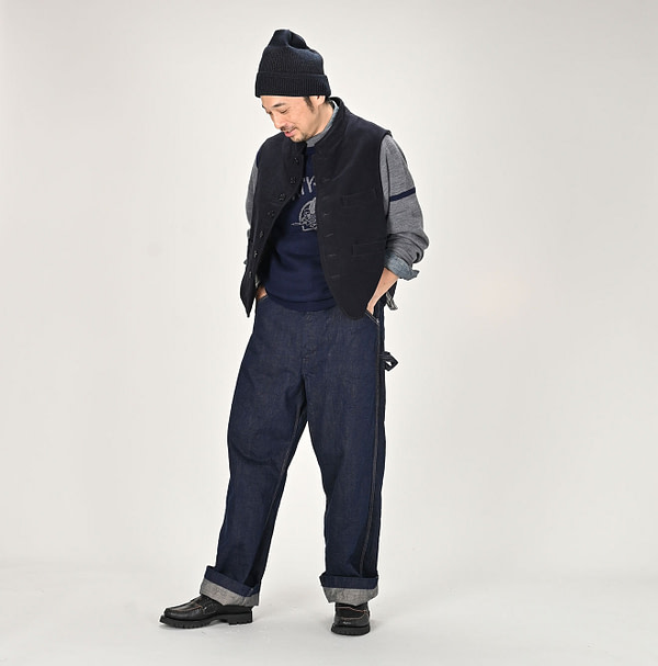 Ai Denim Light Oz 908 Painter Pants Nou Male Model