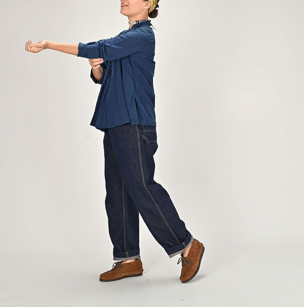 Ai Denim Light Oz 908 Painter Pants Nou Female Model