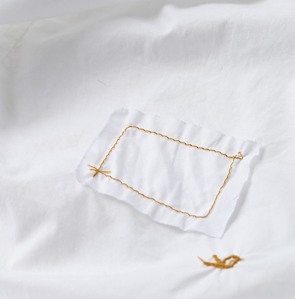 Batiste x Gauze Frill Blouse Detail