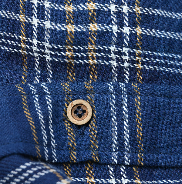 Ai Indian Flannel Check Cache-Coeur Dress Detail