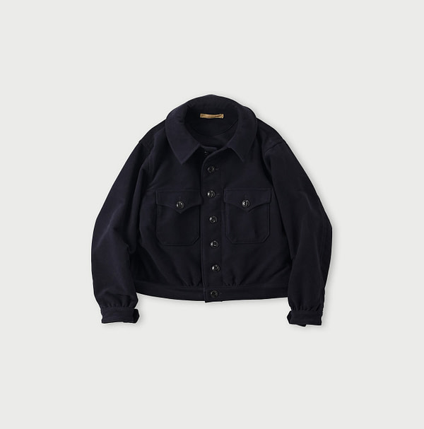 Cotton Flannel Annie Blouson Navy