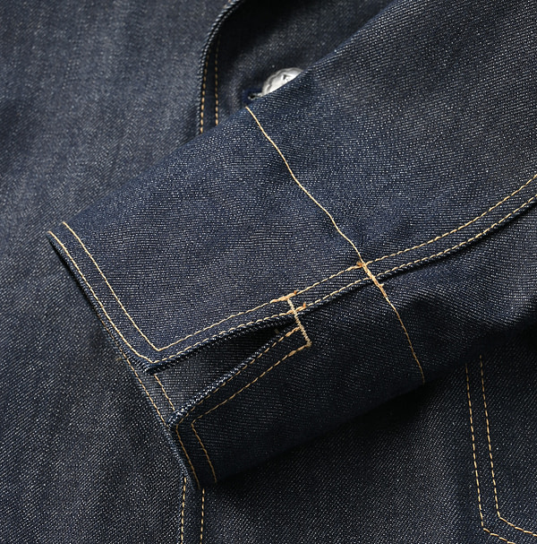 Indigo Rye Mugi Denim Lehua Jacket Nou Detail