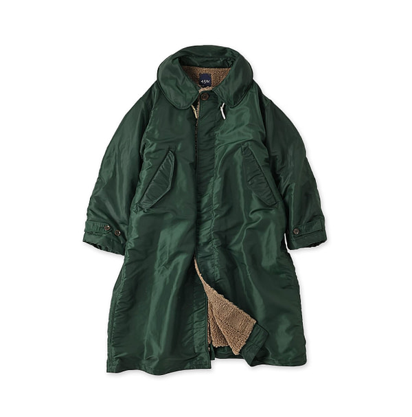 Atsu Nylon Quilt Coat Green