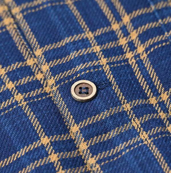 Ai Indian Flannel 908 Grandpa Pull Shirt Detail