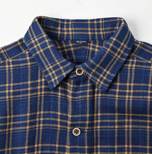 Ai Indian Flannel 908 Grandpa Pull Shirt Detail