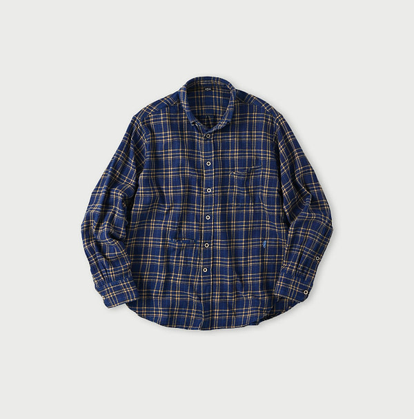 Ai Indian Flannel 908 Ocean Button Down Shirt 3×4 Plaid Pattern