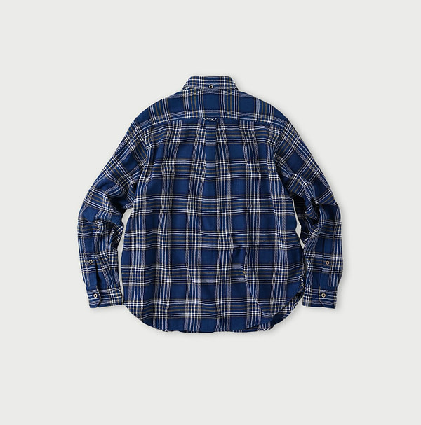 Ai Indian Flannel 908 Ocean Button Down Shirt Back