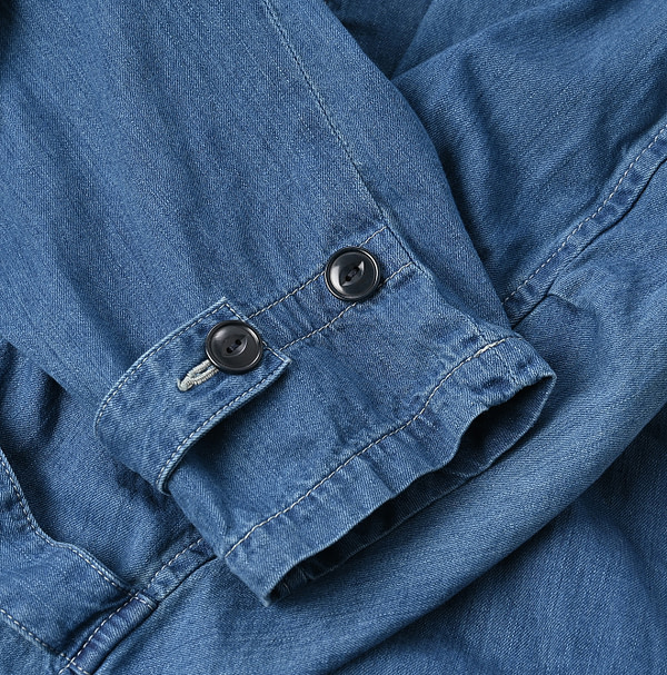 Indigo Distressed Mon Petite Chino 908 Chi-rgo All in One Detail